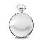 Charles Hubert Stainless Steel Skeleton Dial Pocket Watch