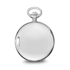 Charles Hubert Stainless Steel White Dial Pocket Watch