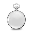 Charles Hubert Stainless Steel White Dial Pocket Watch