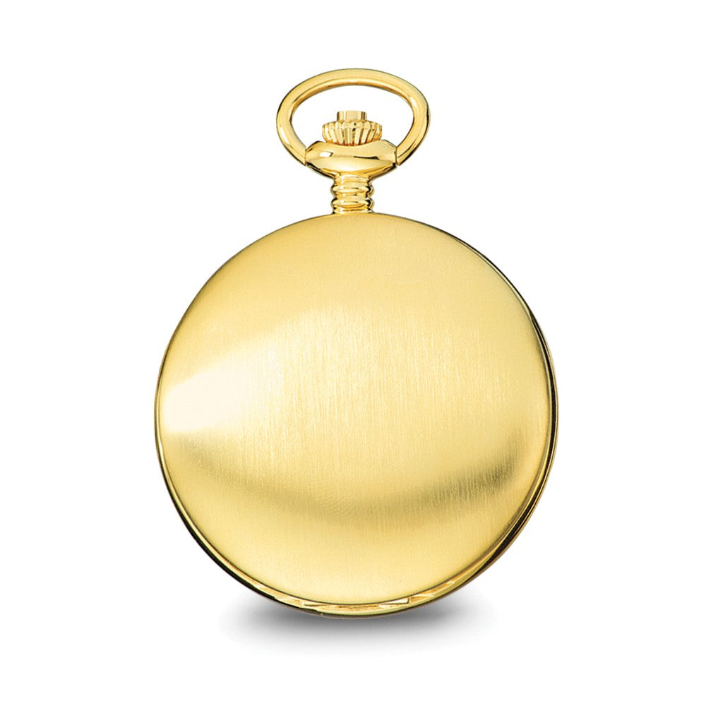 Charles Hubert IP-plated Stainless Steel White Dial Pocket Watch