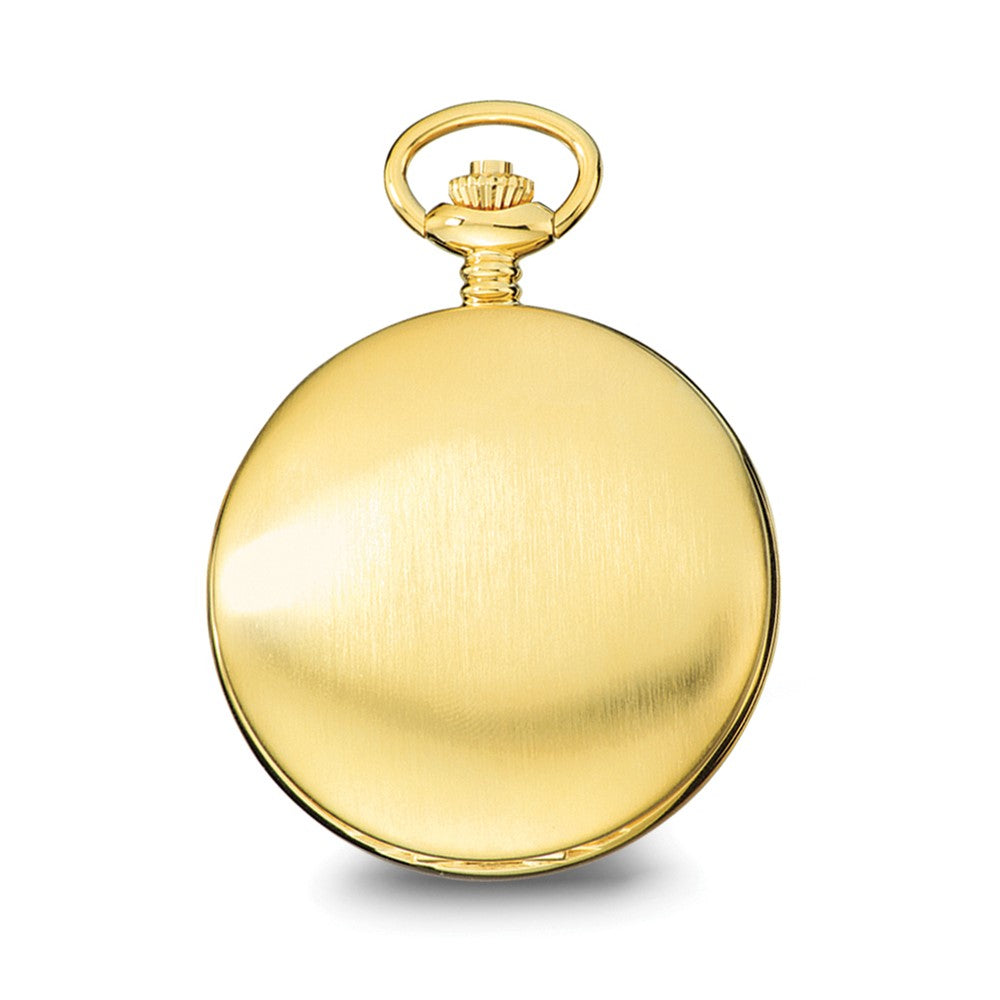 Charles Hubert IP-plated Stainless Steel White Dial Pocket Watch
