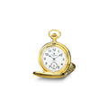 Charles Hubert IP-plated Stainless Steel White Dial Pocket Watch