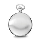 Charles Hubert Stainless Steel White Dial Pocket Watch