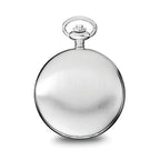 Charles Hubert Stainless Steel White Dial Pocket Watch