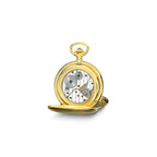 Charles Hubert IP-plated Stainless Steel White Dial Pocket Watch
