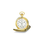 Charles Hubert IP-plated Stainless Steel White Dial Pocket Watch