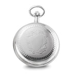 Charles Hubert Chrome-finish Skeleton Dial Pocket Watch