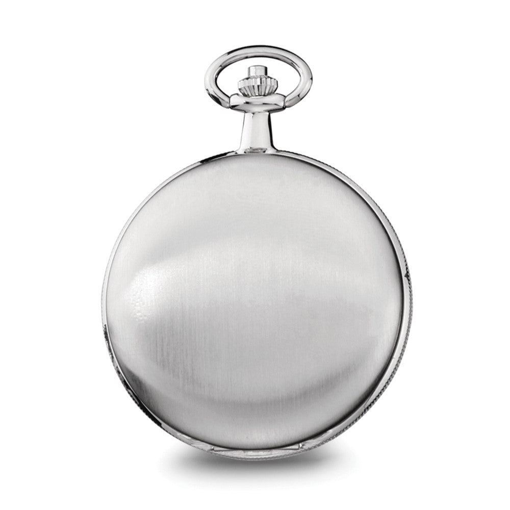 Charles Hubert Chrome-finish White Dial Pocket Watch
