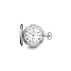 Charles Hubert Chrome-finish White Dial Pocket Watch
