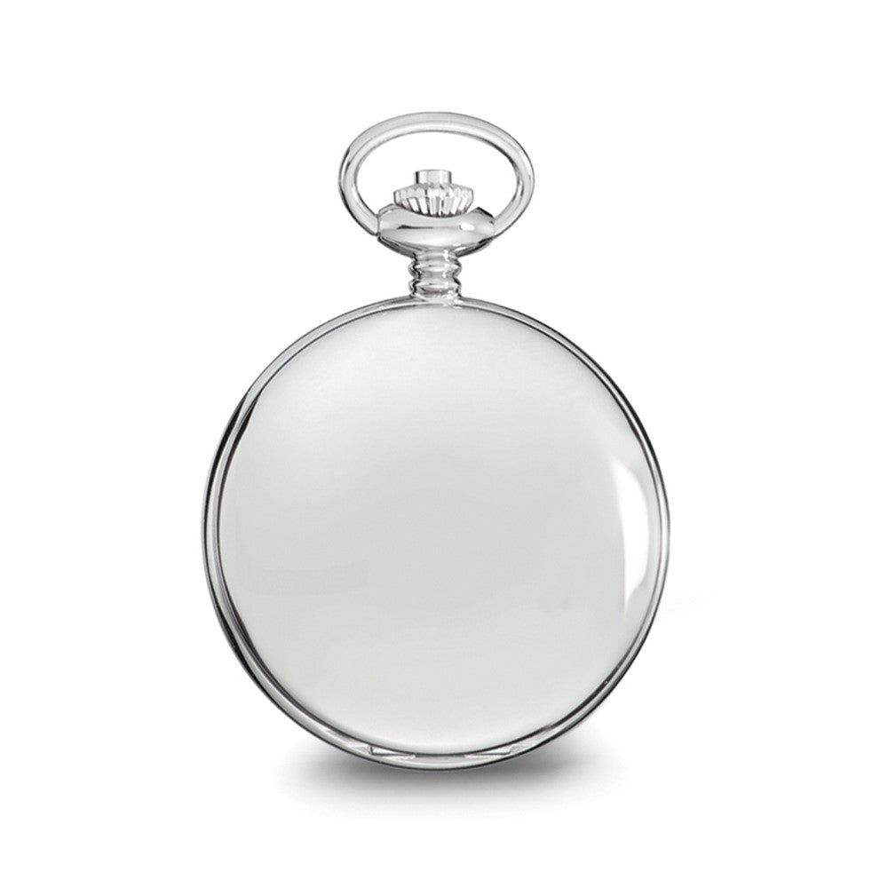 Charles Hubert Chrome-finish White Dial Pocket Watch