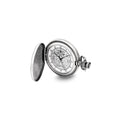 Charles Hubert Antiqued Floral Design Pocket Watch