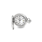 Charles Hubert Chrome-finish Floral Design Pocket Watch