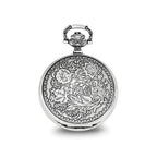 Charles Hubert Antiqued Floral Design Pocket Watch