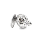 Charles Hubert Chrome-finish Oval Design Pocket Watch