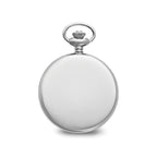 Charles Hubert Stainless Steel Wave Design Pocket Watch