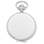 Swingtime Stainless Steel Black Dial Quartz 48mm Pocket Watch