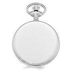 Swingtime Chrome-finish Brass Dial w/Date 48mm Pocket Watch