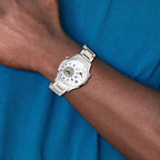 Mens Charles Hubert Stainless Steel 44mm Dual Time Watch