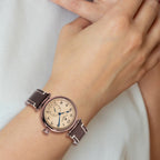 Mens Charles Hubert Brown IP-plated Stainless Leather Band 46mm Watch