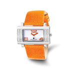 Ladies Charles Hubert Stainless Orange Leather 40x23mm Watch