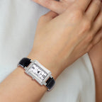 Ladies Charles Hubert Stainless Steel Leather Band 23x32mm Watch