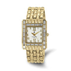 Ladies Charles Hubert Stainless Steel IP-plated Crystal Bezel 27 x 32mm Wat