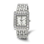 Ladies Charles Hubert Stainless Steel Crystal Bezel 27 x 32mm Watch