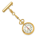 Charles Hubert Gold-finish White Dial Pin Nurse Watch