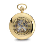 Charles Hubert IP-plated Open Heart 53mm Case Pocket Watch