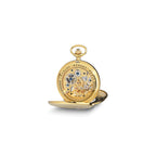 Charles Hubert IP-plated Open Heart 53mm Case Pocket Watch