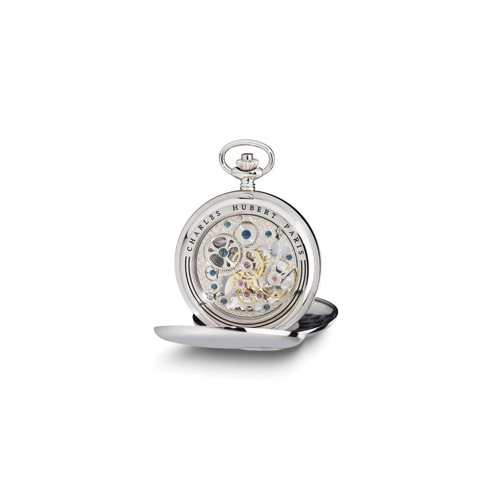 Charles Hubert Open Heart Dial 53mm Case Pocket Watch