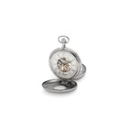 Charles Hubert Chrome-finish White Dial Pocket Watch