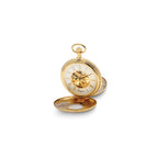 Charles Hubert Gold-finish White Dial Pocket Watch