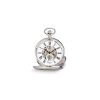 Charles Hubert White Skeleton Dial 53mm Pocket Watch