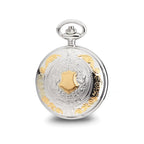 Charles Hubert Two-Tone White Dial Three Hands Pocket Watch