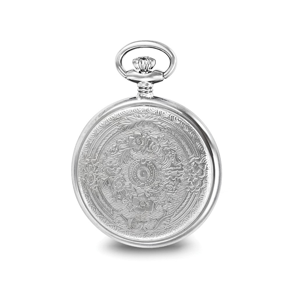 Charles Hubert Two-Tone White Dial Three Hands Pocket Watch