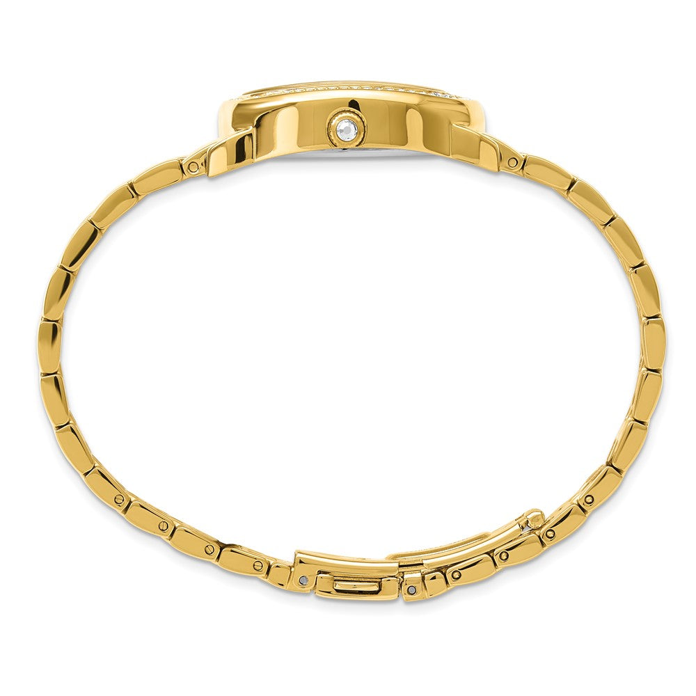 Ladies Charles Hubert IP-plated Stainless Steel Crystal Bezel 21x32mm Watch