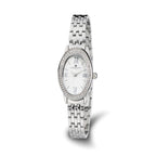 Ladies Charles Hubert Stainless Steel Crystal Bezel  21x32mm Watch