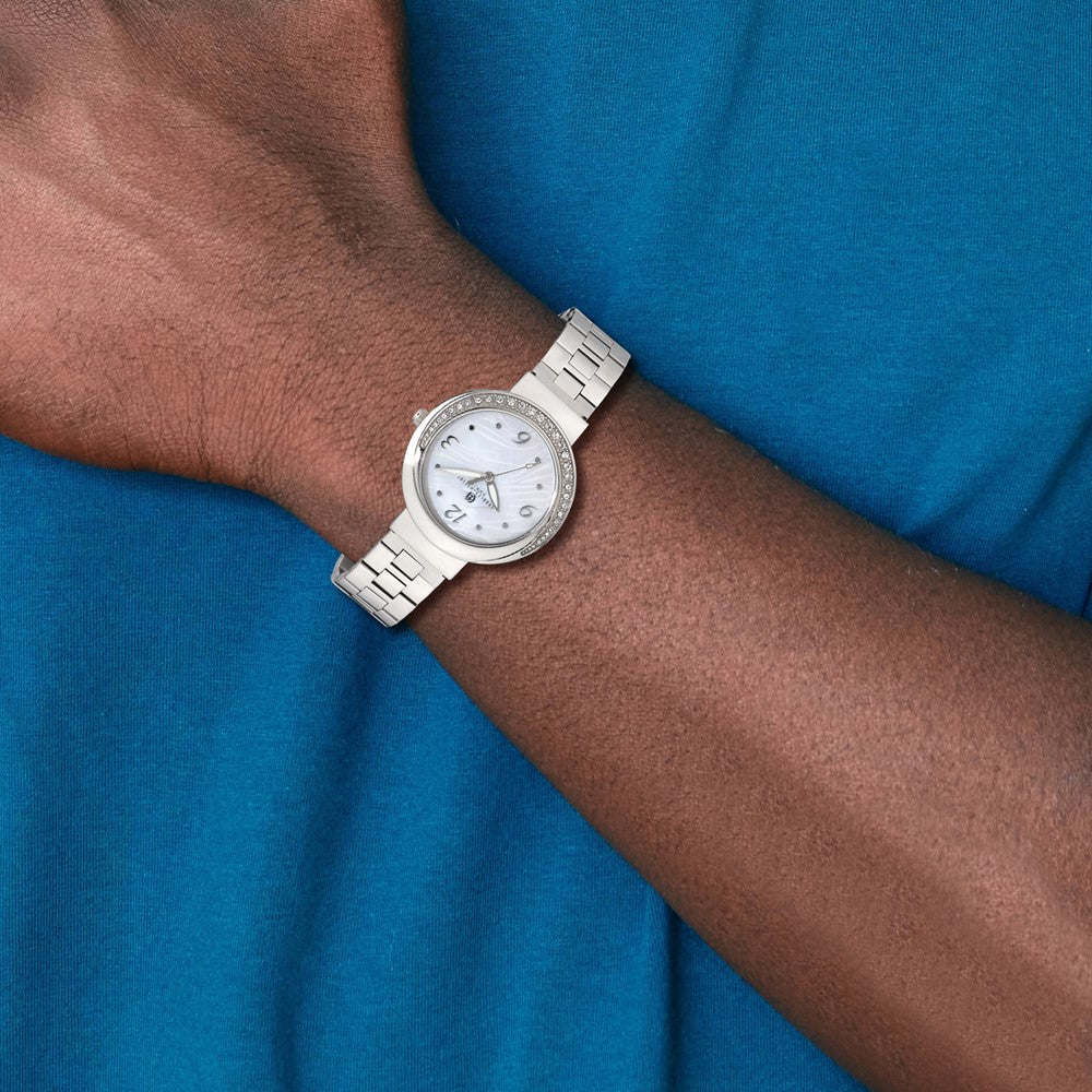 Ladies Charles Hubert Stainless Steel MOP Dial 38mm Watch