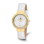 Ladies Charles Hubert IP-plated Stainless Steel Leather 38mm Watch