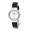 Ladies Charles Hubert Stainless Steel Leather Band 38mm Watch