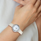 Ladies Charles Hubert Stainless Steel Leather Band 38mm Watch