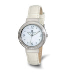Ladies Charles Hubert Stainless Steel Leather Band 38mm Watch