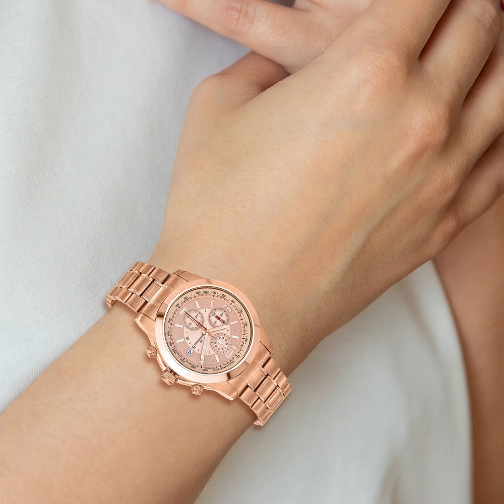 Mens Mountroyal Rose IP-plated Chronograph Watch