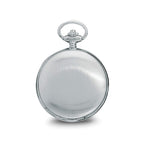 Charles Hubert Satin Chrome-finish Off White Dial Pocket Watch