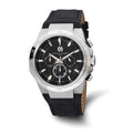 Mens Charles Hubert Stainless Steel Chrono Black Dial Solar-powered Watch
