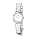 Ladies Charles Hubert Titanium & Ceramic White Dial Watch