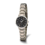 Ladies Charles Hubert Titanium Black Dial Ultra Slim Watch