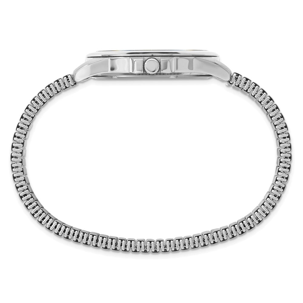Mens Charles Hubert Titanium Black Dial Expansion Band Watch