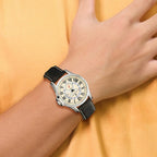 Mens Charles Hubert Stainless Steel Beige Dial Watch